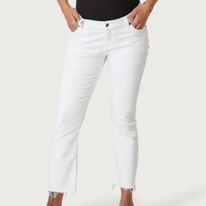 NWT HATCH THE CROP MATERNITY JEAN IN TRUE WHITE SZ 30